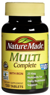 Nature Made Multivitaminico Completo con Hierro