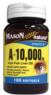 Vitamina A 10,000 IU de Aceite de Pescado