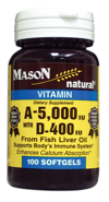 Vitamina A 5,000 IU + D-400 Mg